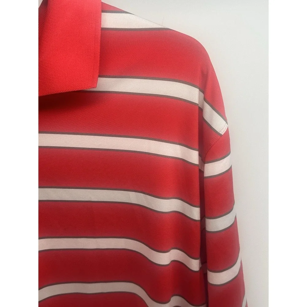Nike Golf Dri-Fit Tour Performance‎ Striped Polo Shirt Size XL